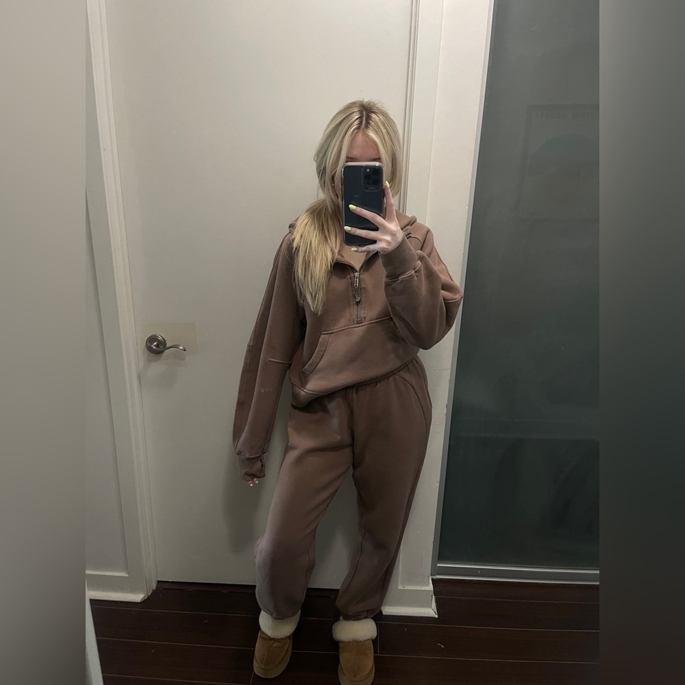 Women's Brown Lululemon Tracksuit Set